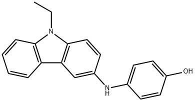4-[(9-ethyl-9H-carbazol-3-yl)amino]phenol  Structure