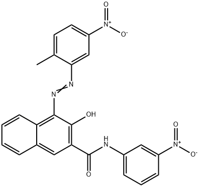 3-hydroxy-4-[(2-methyl-5-nitrophenyl)azo]-N-(3-nitrophenyl)naphthalene-2-carboxamide 구조식 이미지