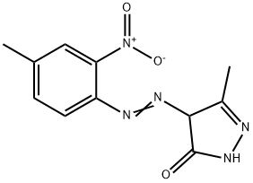 2,4-dihydro-5-methyl-4-[(4-methyl-2-nitrophenyl)azo]-3H-pyrazol-3-one  구조식 이미지