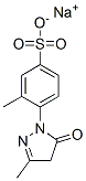 3-Methyl-4-(3-methyl-5-oxo-2-pyrazolin-1-yl)benzenesulfonic acid sodium salt Structure