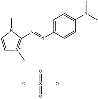 2-[[4-(디메틸아미노)페닐]아조]-1,3-디메틸-1H-이미다졸륨메틸설페이트 구조식 이미지
