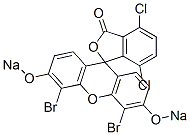 4',5'-Dibromo-4,7-dichloro-3',6'-bis(sodiooxy)spiro[isobenzofuran-1(3H),9'-[9H]xanthen]-3-one 구조식 이미지