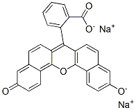 disodium 2-(11-oxido-3-oxo-3H-dibenzo[c,h]xanthen-7-yl)benzoate 구조식 이미지
