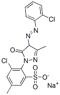 6359-55-3 sodium 5-chloro-4-[4-[(2-chlorophenyl)azo]-4,5-dihydro-3-methyl-5-oxo-1H-pyrazol-1-yl]toluene-3-sulphonate 