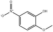 2-Methoxy-5-nitrophenol 구조식 이미지