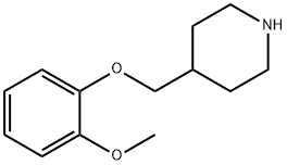 4-[(2-METHOXYPHENOXY)METHYL]피페리딘 구조식 이미지