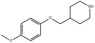 4-(4-메톡시-페녹시메틸)-피페리딘 구조식 이미지
