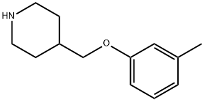 4-[(3-METHYLPHENOXY)METHYL]피페리딘 구조식 이미지