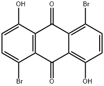 1,5-dihydroxy-4,8-dibromoanthraquinone 구조식 이미지