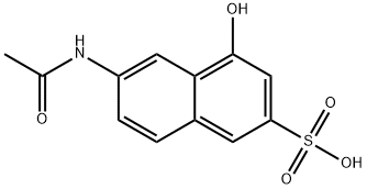 2-Acetamido-8-naphthol-6-sufonic acid (N-acetyl gamma acid) 구조식 이미지