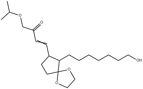 3-Buten-2-one, 4-6-(7-hydroxyheptyl)-1,4-dioxaspiro4.4non-7-yl-1-(1-methylethoxy)- Structure