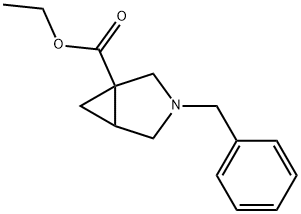 3-Azabicyclo[3.1.0] hexane-1-carboxylic acid, 3-(phenylMethyl)-, ethyl ester 구조식 이미지