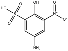 5-amino-2-hydroxy-3-nitrobenzenesulphonic acid  Structure