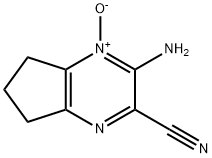 5H-Cyclopentapyrazine-2-carbonitrile,3-amino-6,7-dihydro-,4-oxide(9CI) Structure