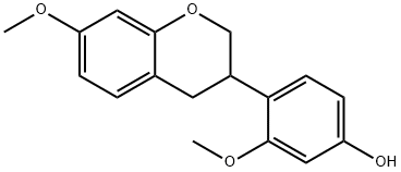 4-(3,4-Dihydro-7-methoxy-2H-1-benzopyran-3-yl)-3-methoxyphenol Structure