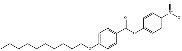 P-NITROPHENYL P-DECYLOXYBENZOATE 구조식 이미지