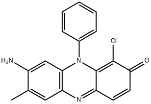 1-chloro-7-methyl-8-amino-10-phenyl-2-phenazinone 구조식 이미지