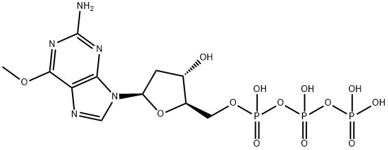 O(6)-메틸데옥시구아노신삼인산 구조식 이미지