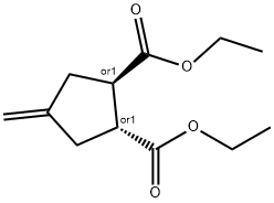 DIETHYL TRANS-4-METHYLENE-1,2-CYCLOPENTANEDICARBOXYLATE Structure