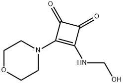 3-Cyclobutene-1,2-dione, 3-(hydroxymethylamino)-4-(4-morpholinyl)- (9CI) 구조식 이미지