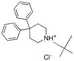 1-tert-butyl-4,4-diphenylpiperidinium chloride Structure