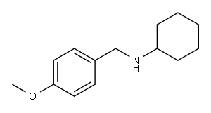 N-[(4-methoxyphenyl)methyl]cyclohexanamine 구조식 이미지