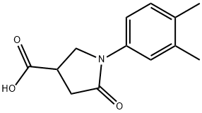 1-(3,4-DIMETHYLPHENYL)-2-OXOPYRROLIDINE-4-CARBOXYLIC ACID Structure