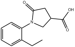 1-(2-ETHYLPHENYL)-5-OXOPYRROLIDINE-3-CARBOXYLIC ACID 구조식 이미지