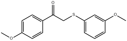 4-METHOXY-A-((3-METHOXY PHENYL)THIO)ACETOPHENONE Structure