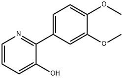 3-Pyridinol, 2-(3,4-dimethoxyphenyl)- Structure