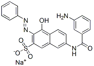6369-35-3 sodium 7-[(3-aminobenzoyl)amino]-4-hydroxy-3-(phenylazo)naphthalene-2-sulphonate 