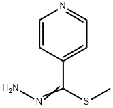 4-Pyridinecarbohydrazonothioic acid methyl ester 구조식 이미지