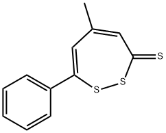 5-Methyl-7-phenyl-3H-1,2-dithiepin-3-thione Structure