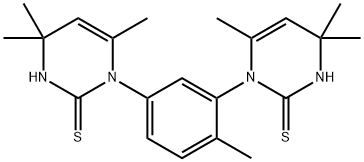 1,1'-(4-Methyl-1,3-phenylene)bis(3,4-dihydro-4,4,6-trimethyl-2(1H)-pyrimidinethione) Structure