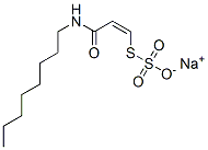 나트륨(Z)-S-[3-(옥틸아미노)-3-옥소-1-프로페닐]티오황산염 구조식 이미지