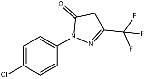 2-(4-chlorophenyl)-5-(trifluoromethyl)-2,4-dihydro-3H-pyrazol-3-one 구조식 이미지