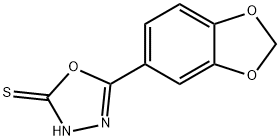 5-BENZO[1,3]DIOXOL-5-YL-[1,3,4]OXADIAZOLE-2-THIOL Structure