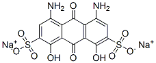 disodium 4,5-diamino-9,10-dihydro-1,8-dihydroxy-9,10-dioxoanthracene-2,7-disulphonate  구조식 이미지