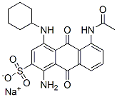 5-(아세틸아미노)-1-아미노-4-(사이클로헥실아미노)-9,10-디하이드로-9,10-디옥소안트라센-2-술폰산나트륨염 구조식 이미지