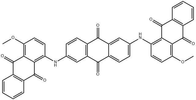 2,6-Bis[(9,10-dihydro-4-methoxy-9,10-dioxoanthracen-1-yl)amino]-9,10-anthraquinone 구조식 이미지