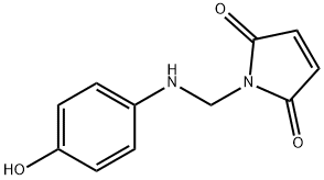 1H-Pyrrole-2,5-dione, 1-[[(4-hydroxyphenyl)amino]methyl]- (9CI) Structure