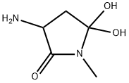 2-Pyrrolidinone, 3-amino-5,5-dihydroxy-1-methyl- (9CI) Structure