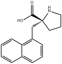 (R)-알파-(1-나프탈렌일메틸)-프롤린-HCL 구조식 이미지
