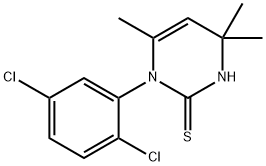 1-(2,5-Dichlorophenyl)-3,4-dihydro-4,4,6-trimethyl-2(1H)-pyrimidinethione 구조식 이미지