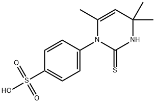 4-(1,2,3,4-Tetrahydro-4,4,6-trimethyl-2-thioxopyrimidin-1-yl)benzenesulfonic acid 구조식 이미지
