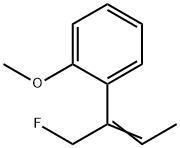 Benzene, 1-[1-(fluoromethyl)-1-propenyl]-2-methoxy- (9CI) 구조식 이미지