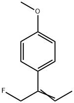 Benzene, 1-[1-(fluoromethyl)-1-propenyl]-4-methoxy- (9CI) 구조식 이미지