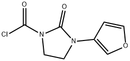 1-Imidazolidinecarbonyl chloride, 3-(3-furanyl)-2-oxo- (9CI) Structure