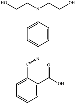 2-[4-(비스(2-히드록시에틸)아미노)페닐]디아제닐벤조산 구조식 이미지