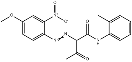 2-[(4-methoxy-2-nitrophenyl)azo]-3-oxo-N-(o-tolyl)butyramide Structure